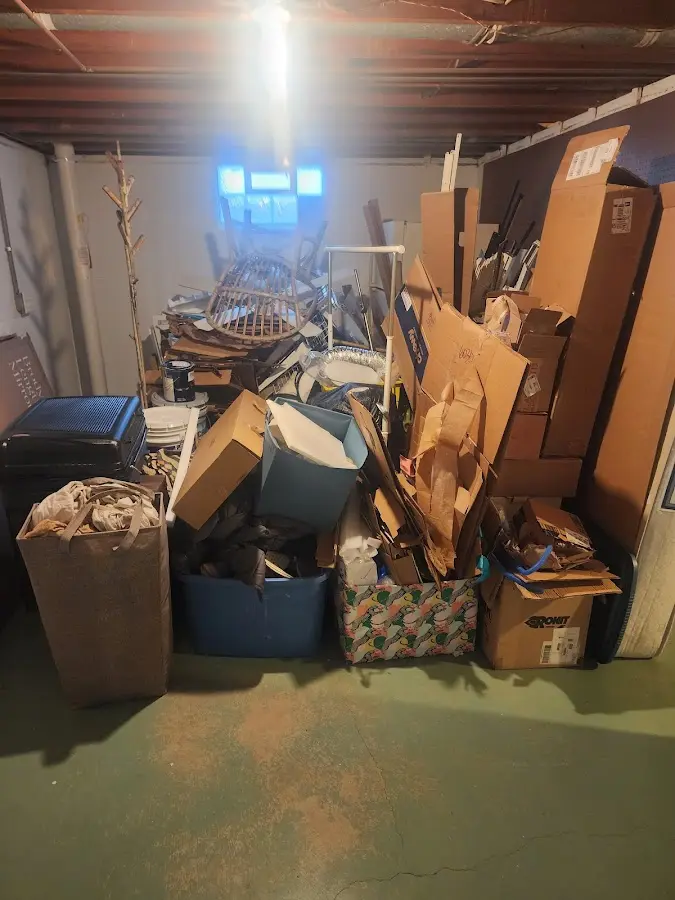 Roll-off dumpster container at job site for Roll Off Dumpster Rental in Lake Royale